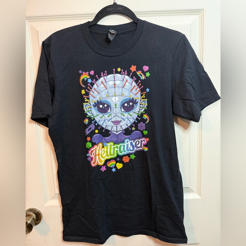 Hellraiser Lisa Frank Graphic Gildan Black T-Shirt Woman’s size Small